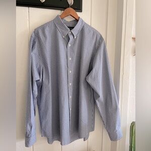 POLO RALPH LAUREN Classic Fit Gingham Oxford Shirt - Blue XXL
